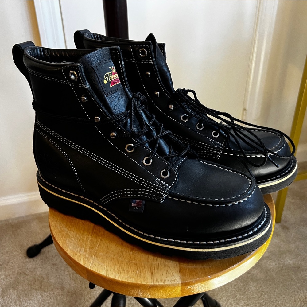 Men's Thoroghgood Black Leather Boots